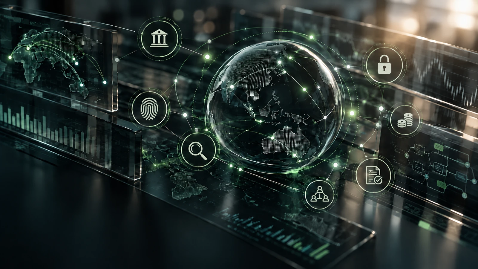 wide cinematic cyber finance tech scene same comp 200kb